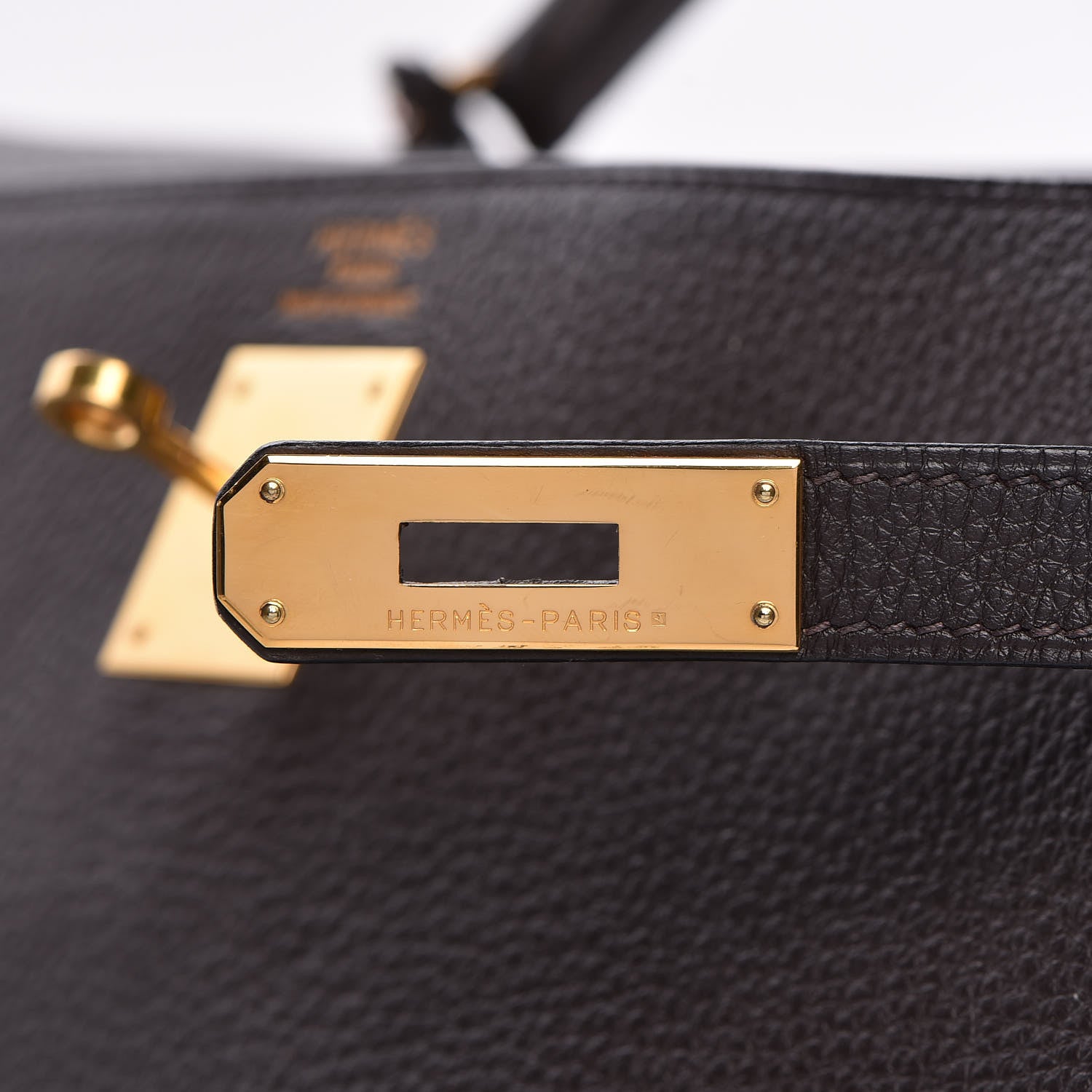 Hermes Taurillon Clemence Kelly Retourne 35 Chocolate 30 of 38