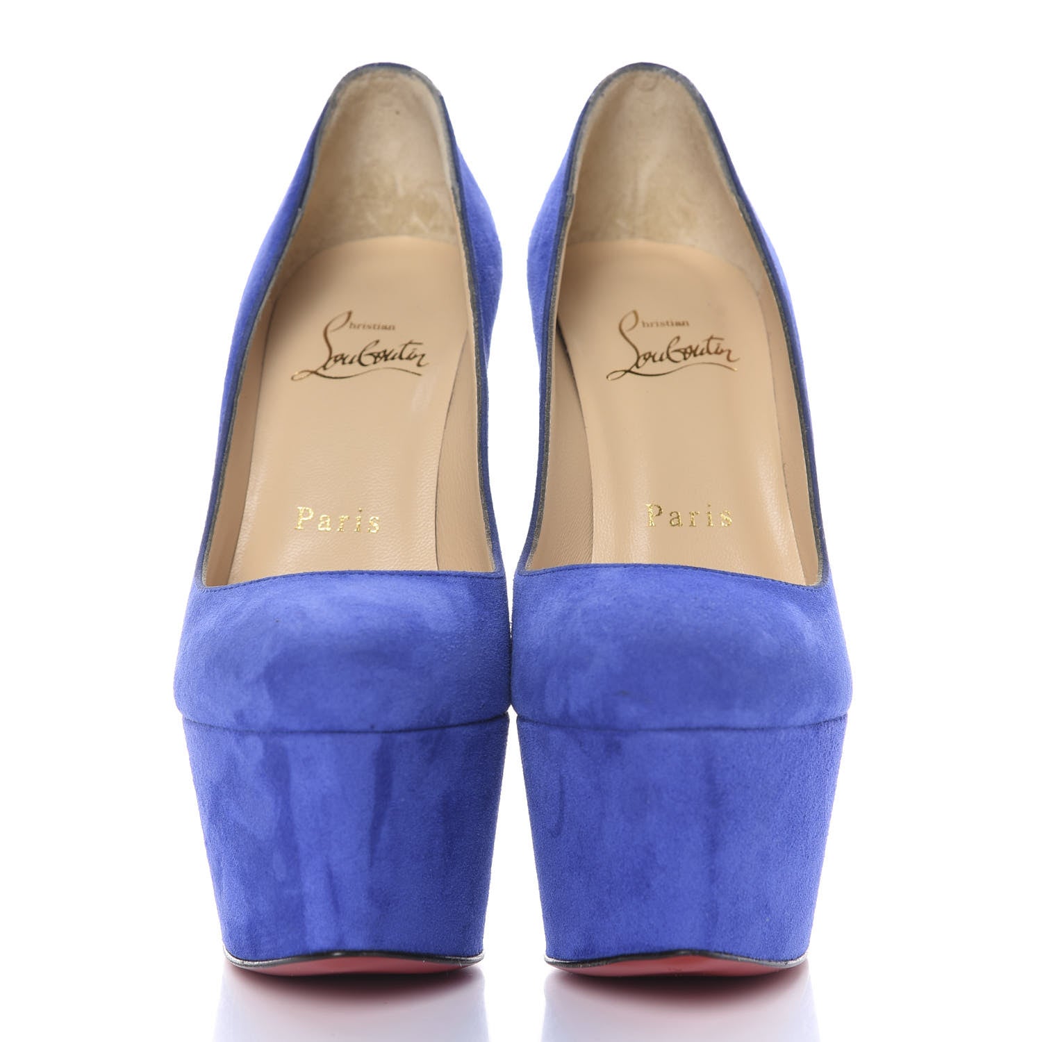 Christian Louboutin Suede Victoria 160 Pumps 35.5 Pervenche 2 of 9
