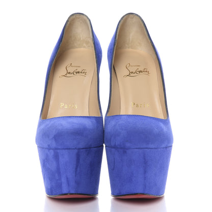 Christian Louboutin Suede Victoria 160 Pumps 35.5 Pervenche 2 of 9
