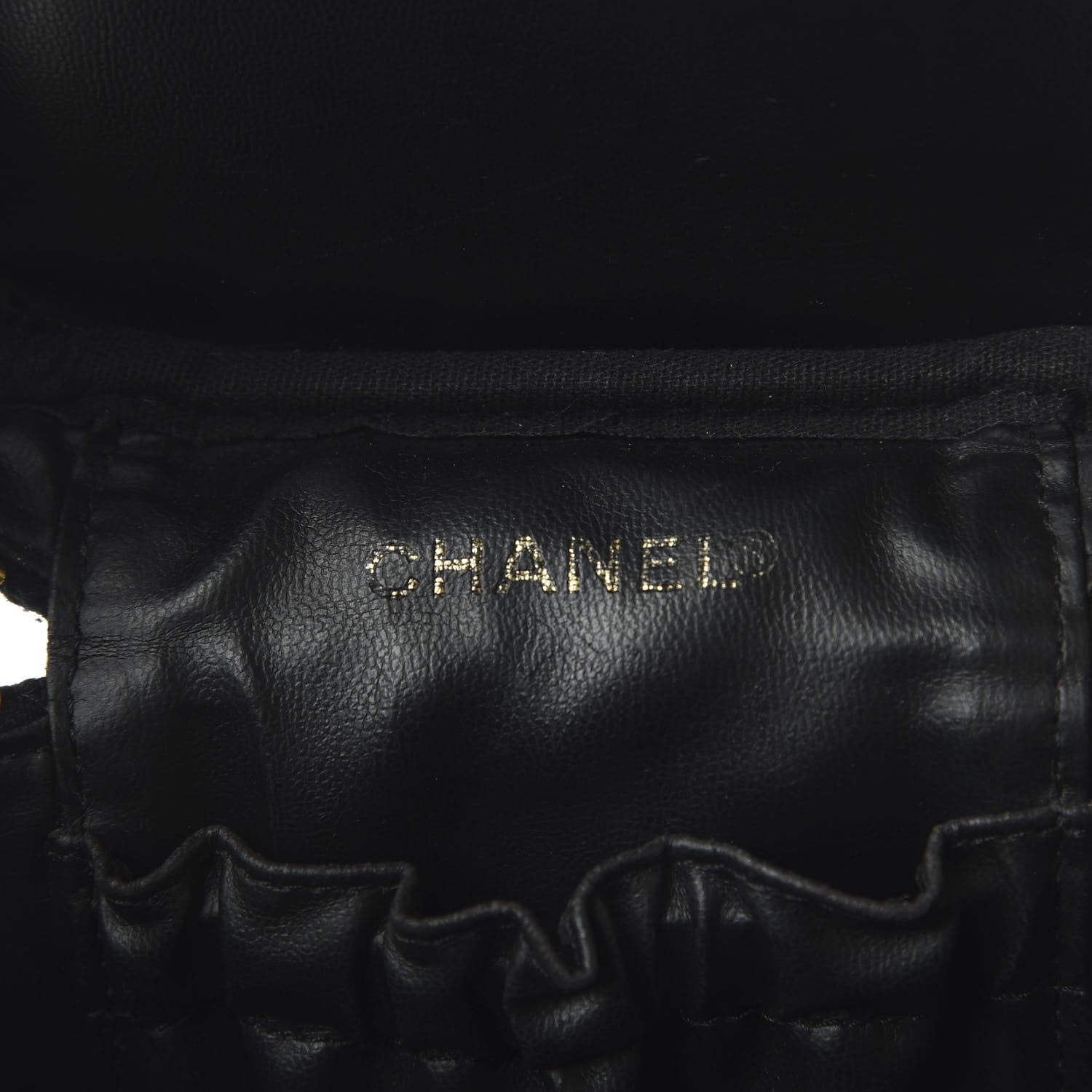 Chanel Caviar Vanity Cosmetic Case Black 10 of 14