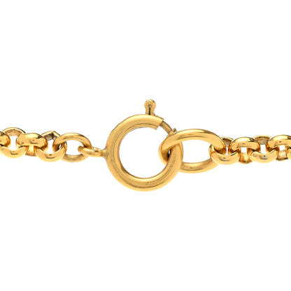 Chanel CC Heart Chain Pendant Necklace Gold 5 of 6