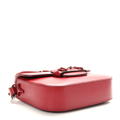 Gucci Azalea Calfskin Web Monochrome Horsebit 1955 Shoulder Bag New Cherry Red 4 of 9