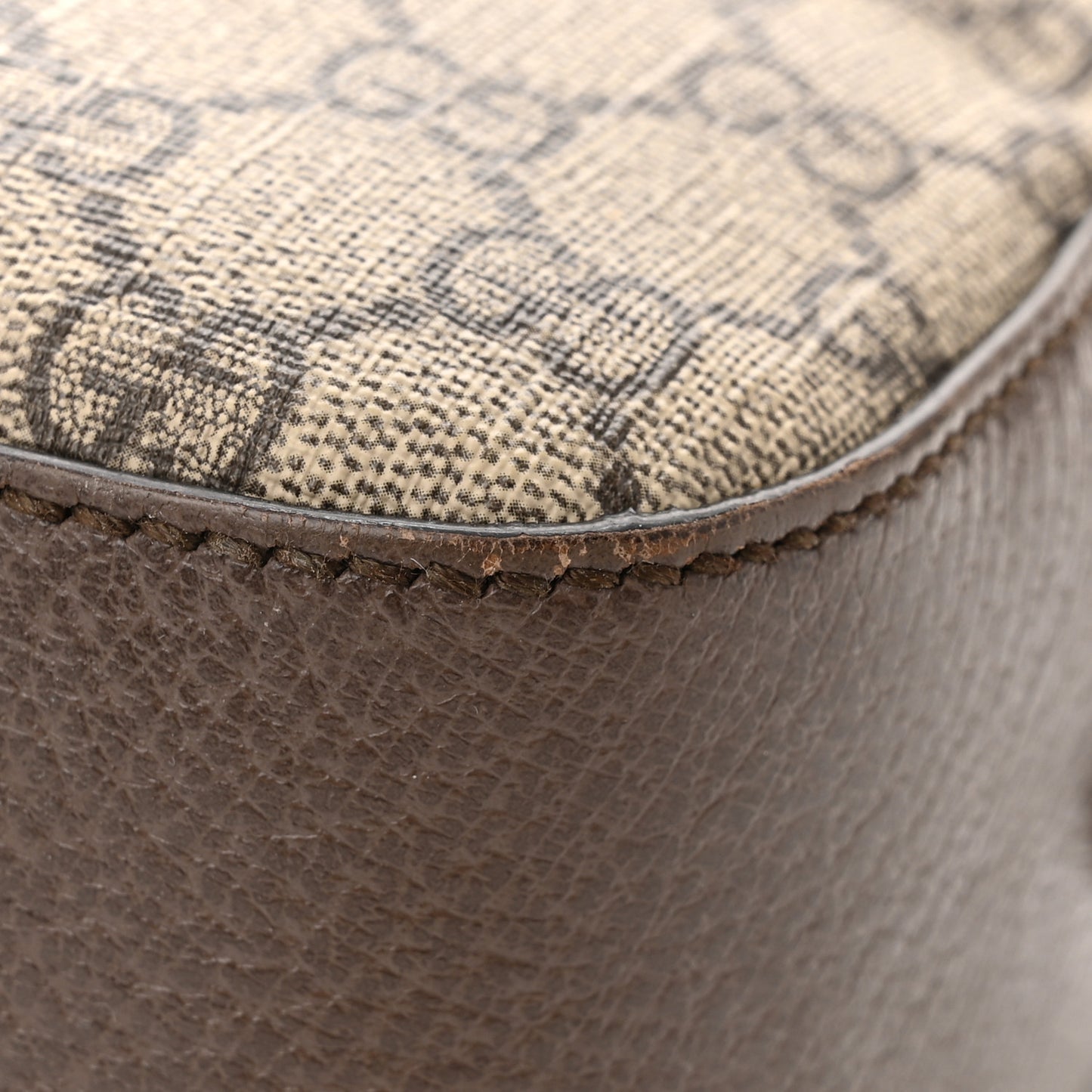 GG Supreme Monogram Web Neo Vintage Shoulder Bag Beige New Acero Crop