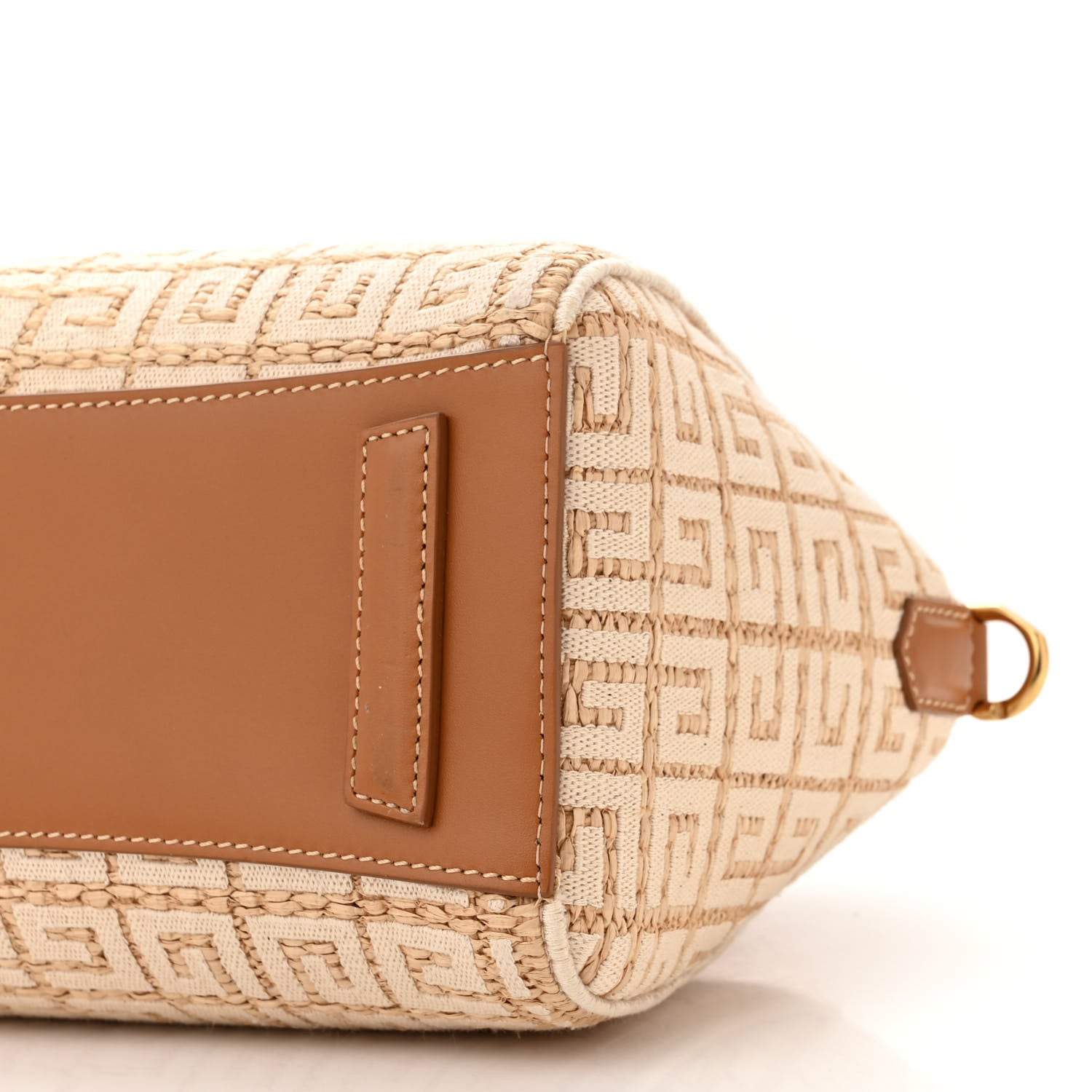 Givenchy Raffia Jacquard Fabric 4G Mini Antigona Beige 9 of 9