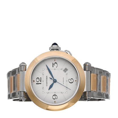 Cartier Stainless Steel 18K Yellow Gold 41mm Pasha C Automatic Watch 2 of 5