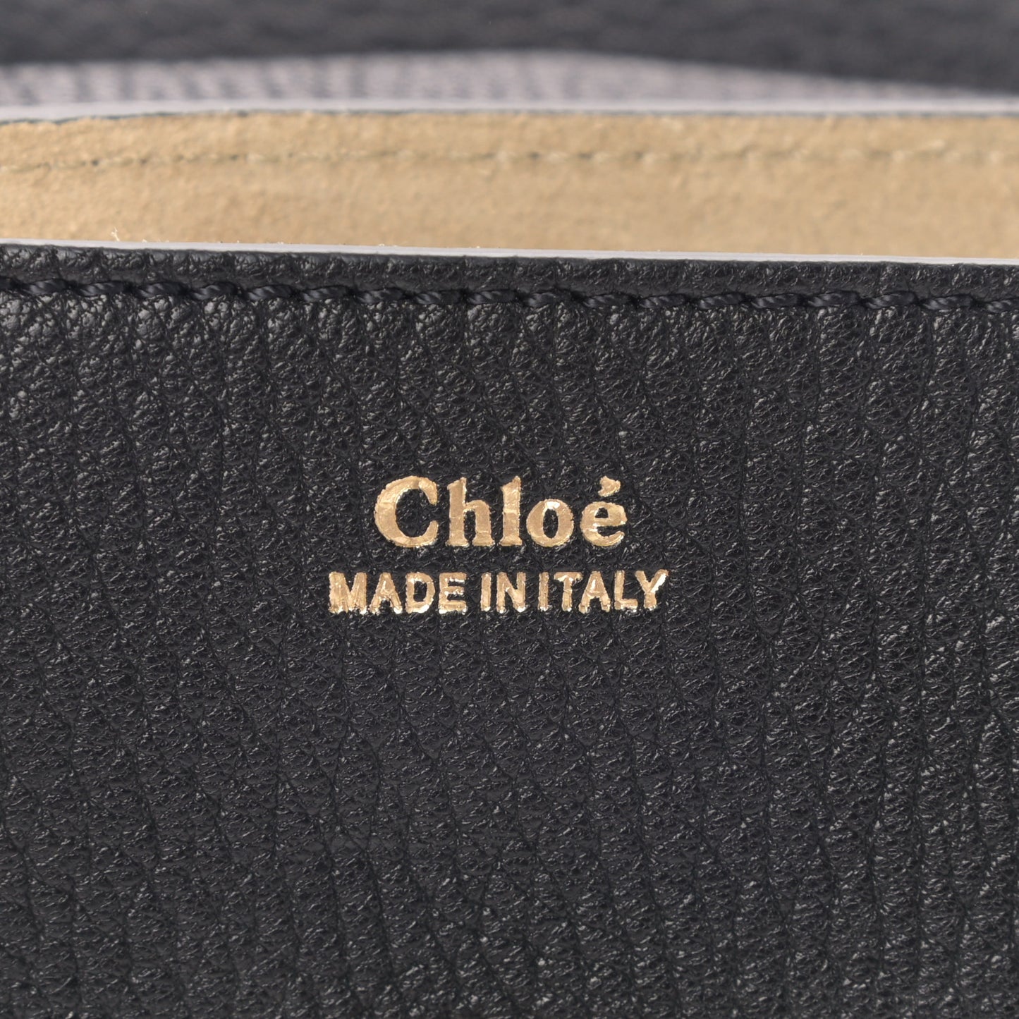 Grained Lambskin Nano Drew Shoulder Bag Black