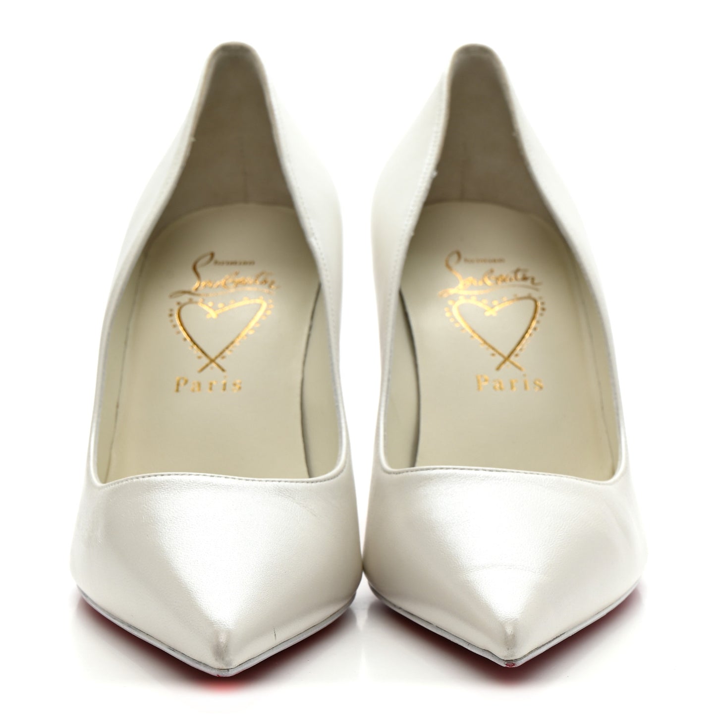 Pearlescent Nappa Miss Z 80 Pumps 38 Bianco