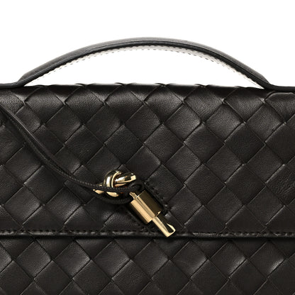 Bottega Veneta Nappa Intrecciato Long Andiamo Top Handle Clutch Fondant 9 of 9