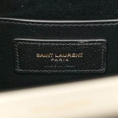 Saint Laurent Box Calfskin Monogram Medium Solferino Satchel Crema Soft 6 of 11