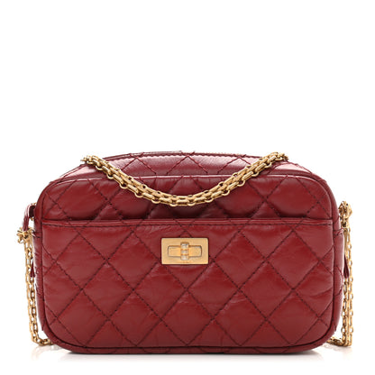 Chanel Aged Calfskin Quilted Mini Reissue Camera Case Red 1 of 11