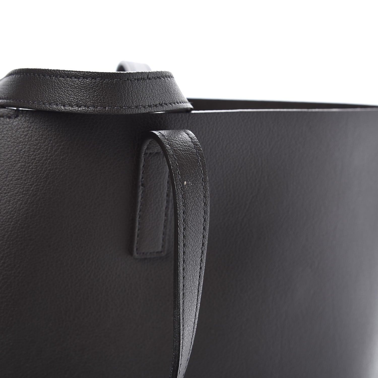 Saint Laurent Calfskin Large Shopping Tote Dark Grey 10 of 15