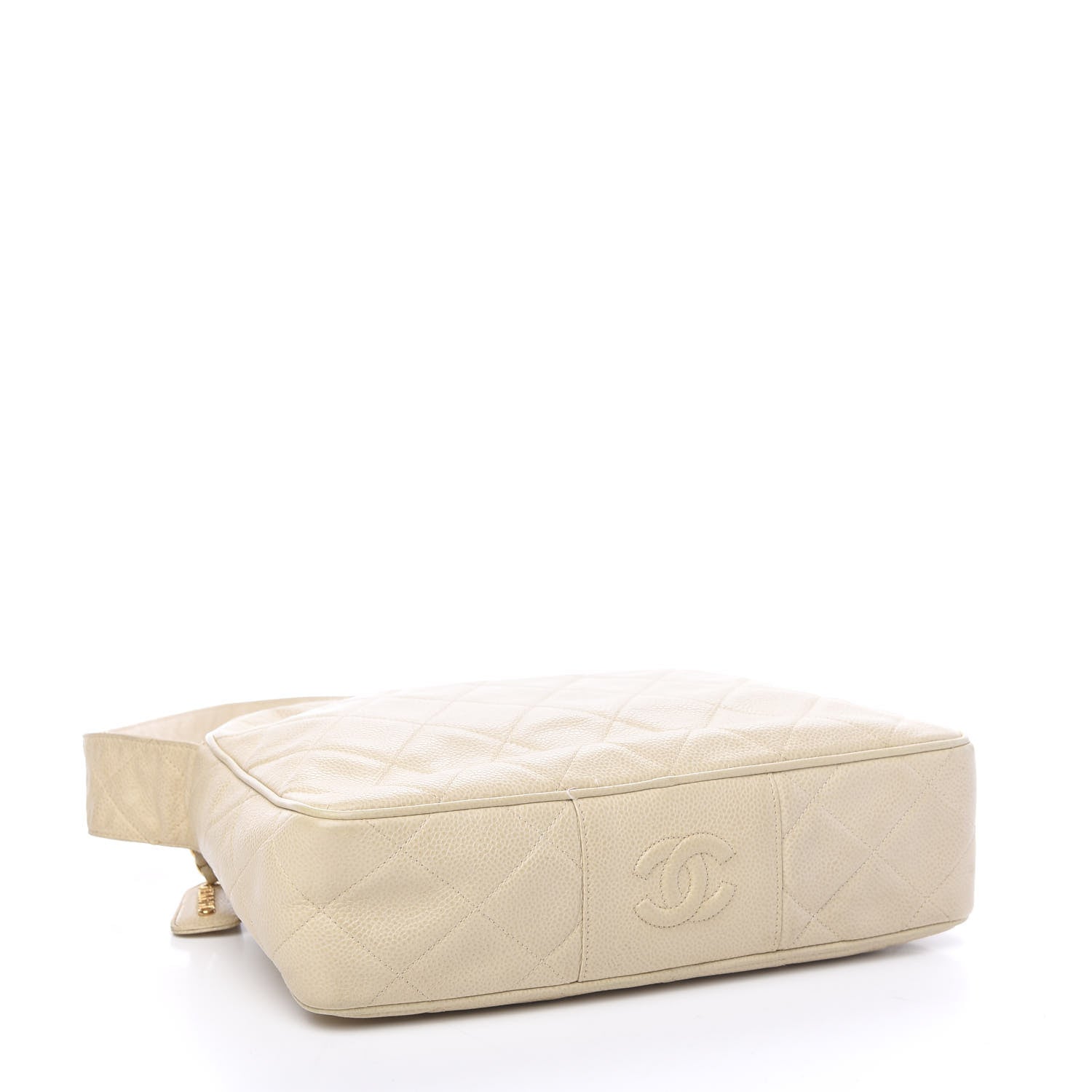 Chanel Caviar Quilted Shoulder Bag White 3 of 11
