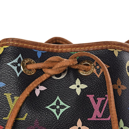 Louis Vuitton Monogram Multicolor Petit Noe Black 14 of 14