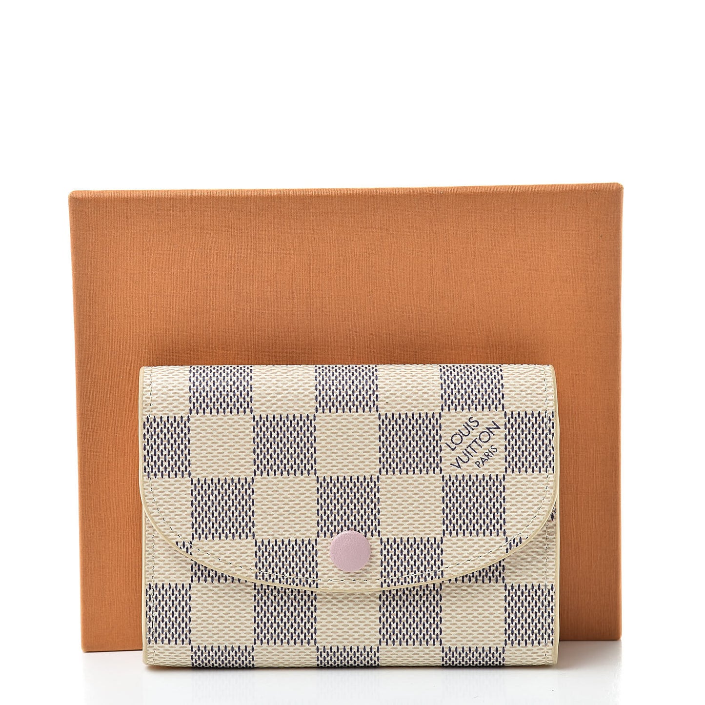 Damier Azur Rosalie Coin Purse Rose Ballerine