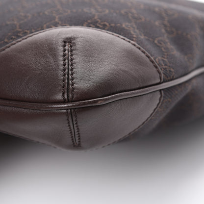 Gucci Monogram Signature Hobo Shoulder Bag Dark Brown 10 of 10