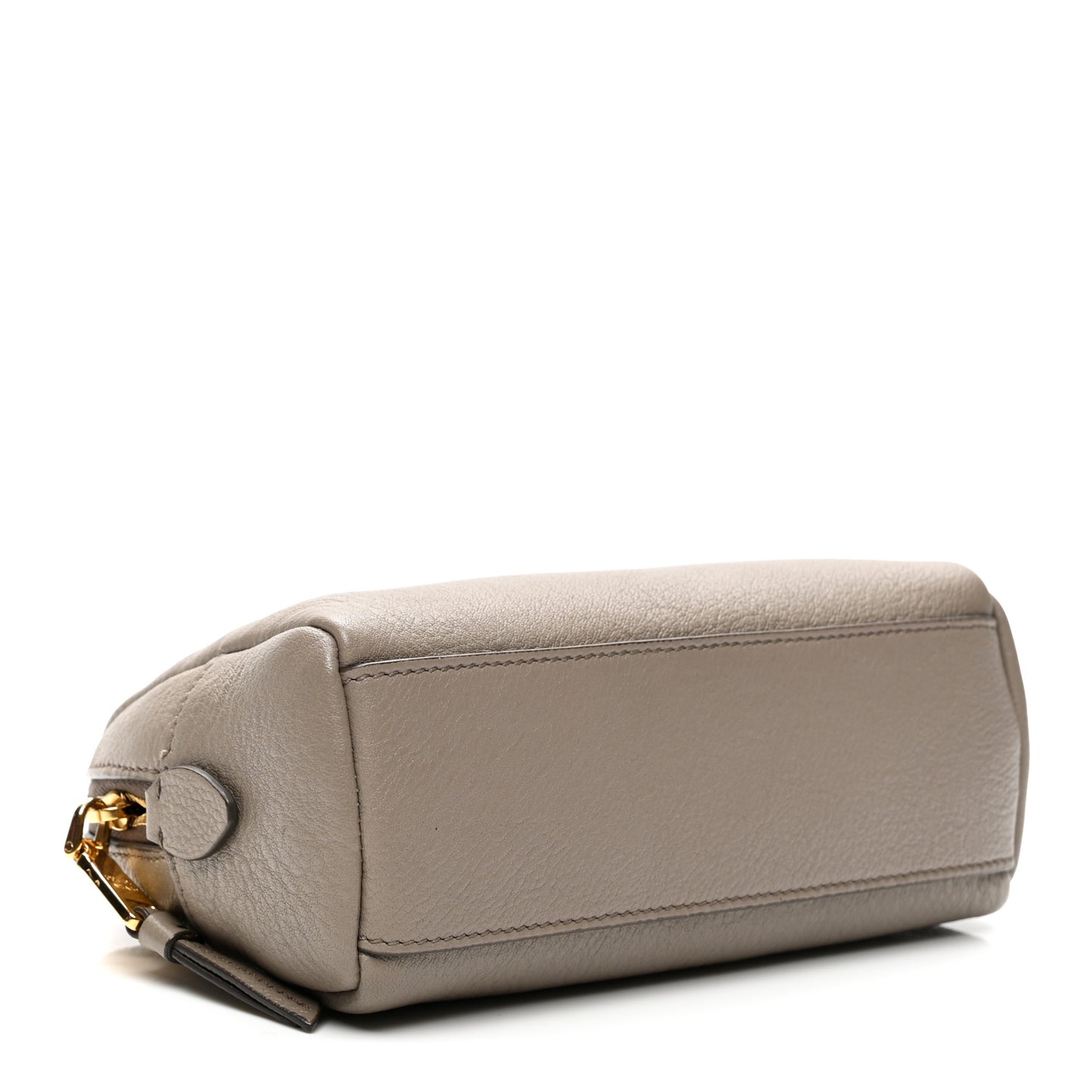 Vitello Daino Cosmetic Pouch Argilla