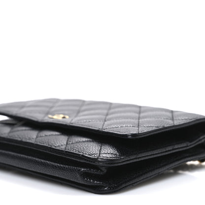 Chanel Caviar Quilted Wallet on Chain WOC Black 11 of 11