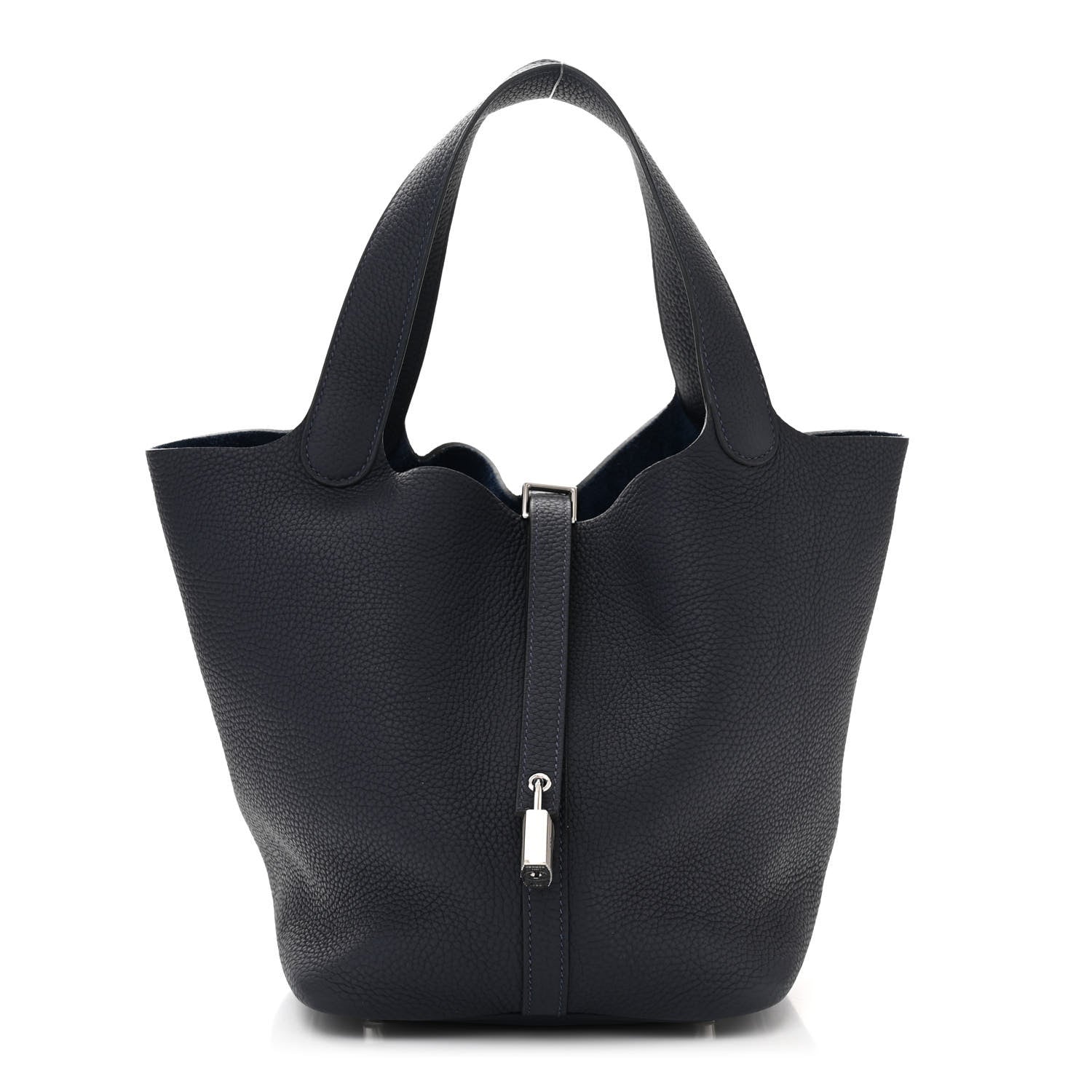 Hermes Taurillon Clemence Picotin Lock 22 MM Bleu Nuit 1 of 11