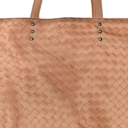 Bottega Veneta Nylon Intrecciolusion Medium Tote Sand 8 of 12