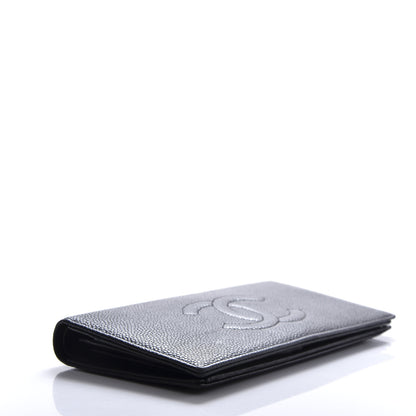 Chanel Caviar Timeless CC Yen Wallet Black 4 of 9