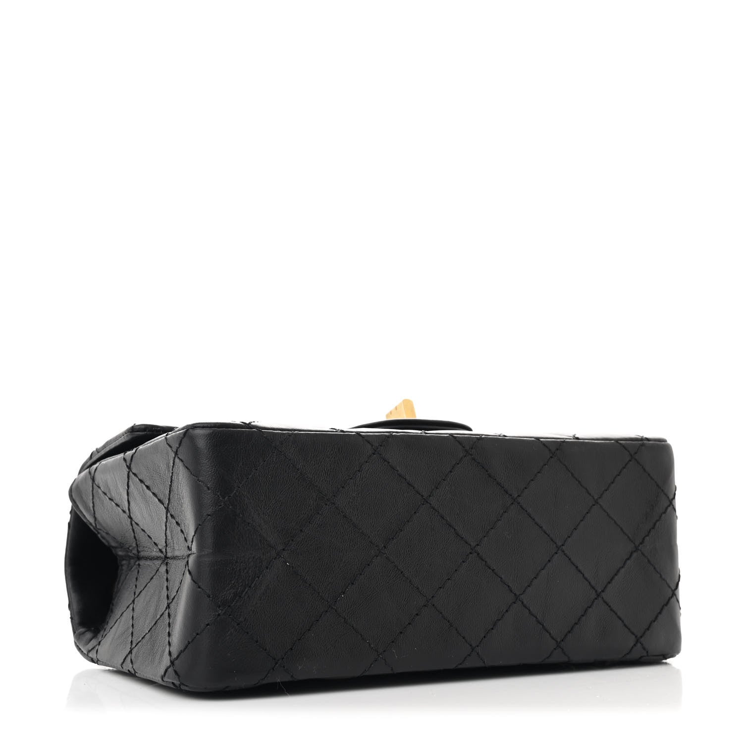 Chanel Aged Calfskin Quilted 2.55 Reissue Mini Flap Black 4 of 11