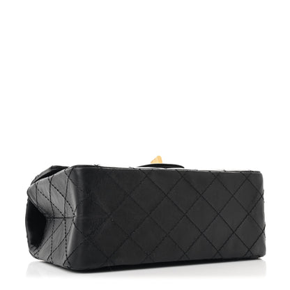 Chanel Aged Calfskin Quilted 2.55 Reissue Mini Flap Black 4 of 11
