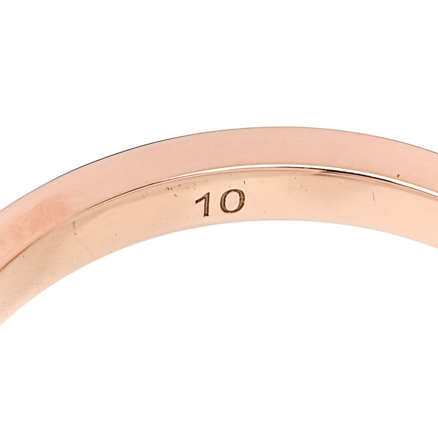18K Rose Gold Diamond GG Running Ring 50 5.25