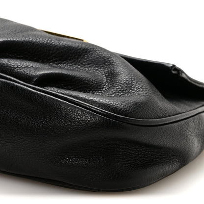 Fendi Vitello Flamingo Fendista Pouchette Crossbody Black 10 of 10