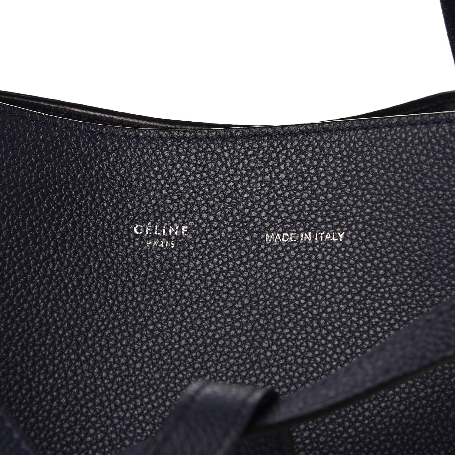 Celine Soft Grained Calfskin Small Belt Cabas Phantom Navy 9 of 9