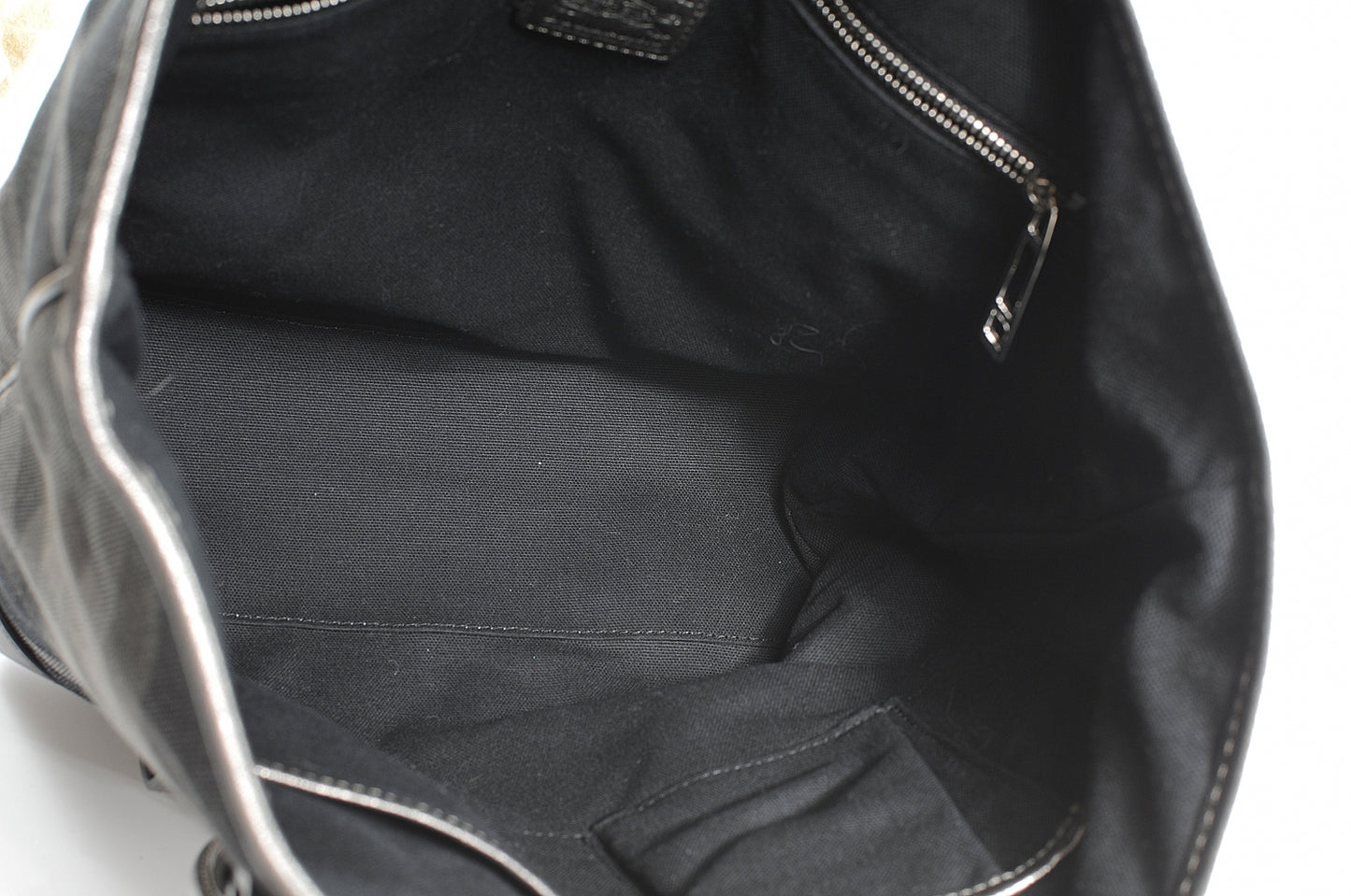 Leather Shimmer Check Tote