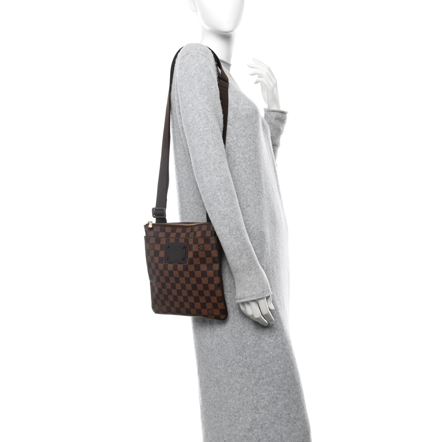 Louis Vuitton Damier Ebene Brooklyn Flat Pochette 2 of 10