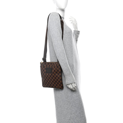 Louis Vuitton Damier Ebene Brooklyn Flat Pochette 2 of 10