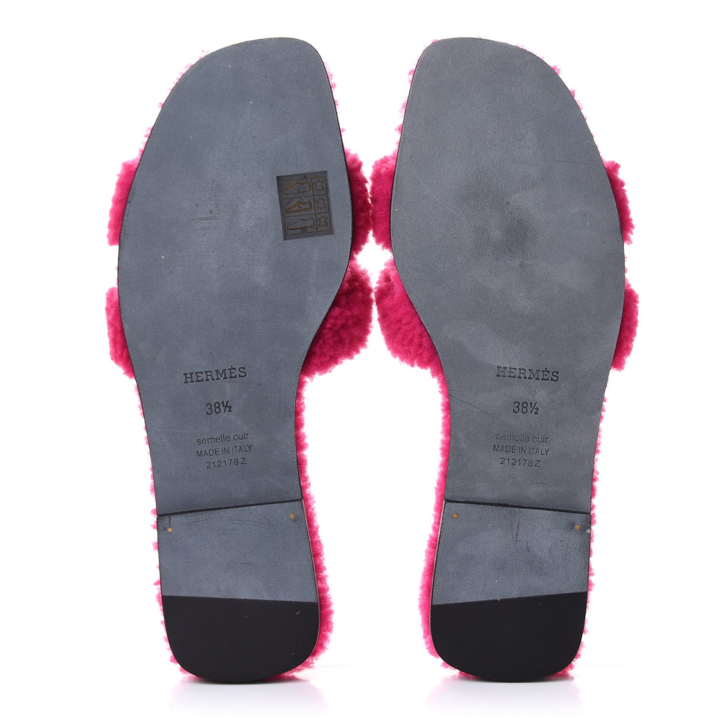 Woolskin Oran Sandals 38.5 Rose Fuchsia