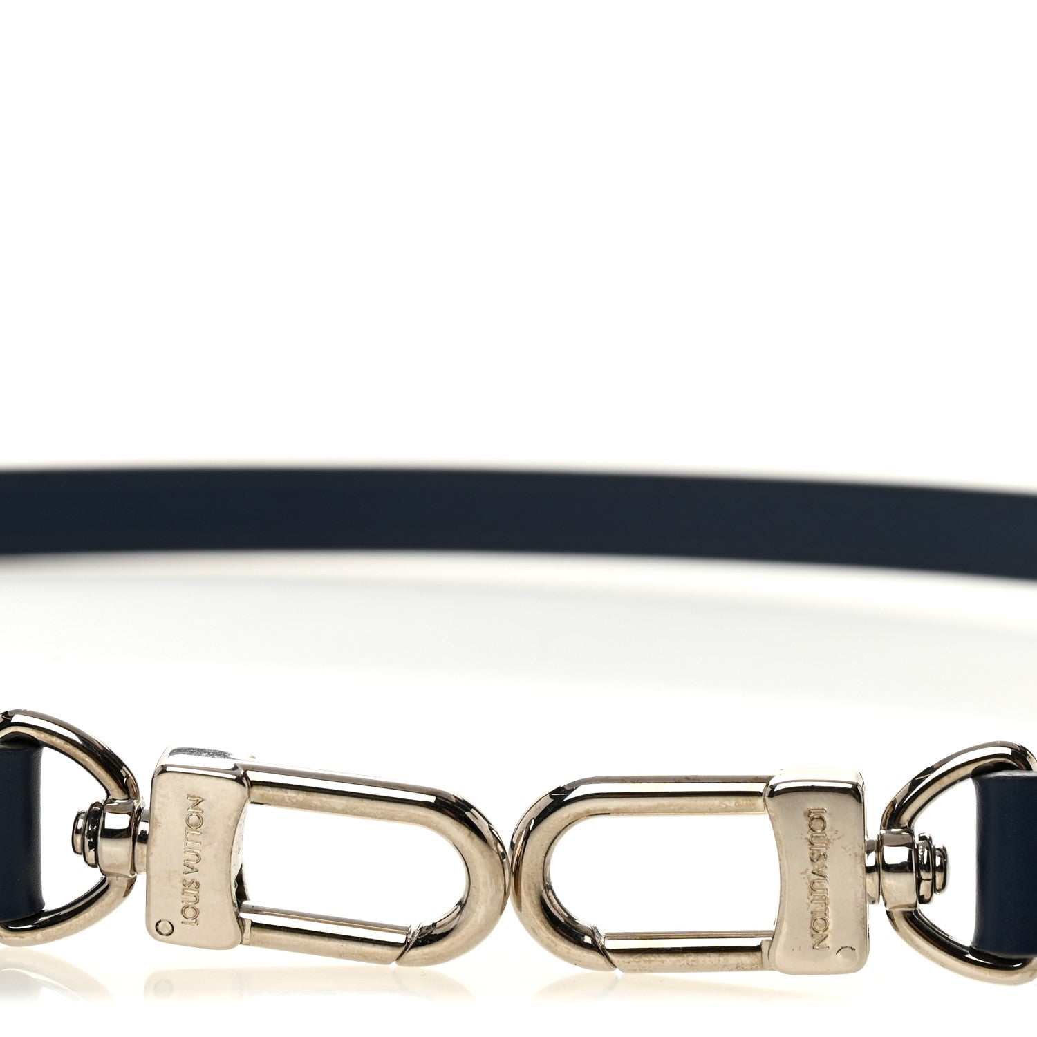 Louis Vuitton Calfskin 16mm Adjustable Shoulder Strap Indigo 3 of 4