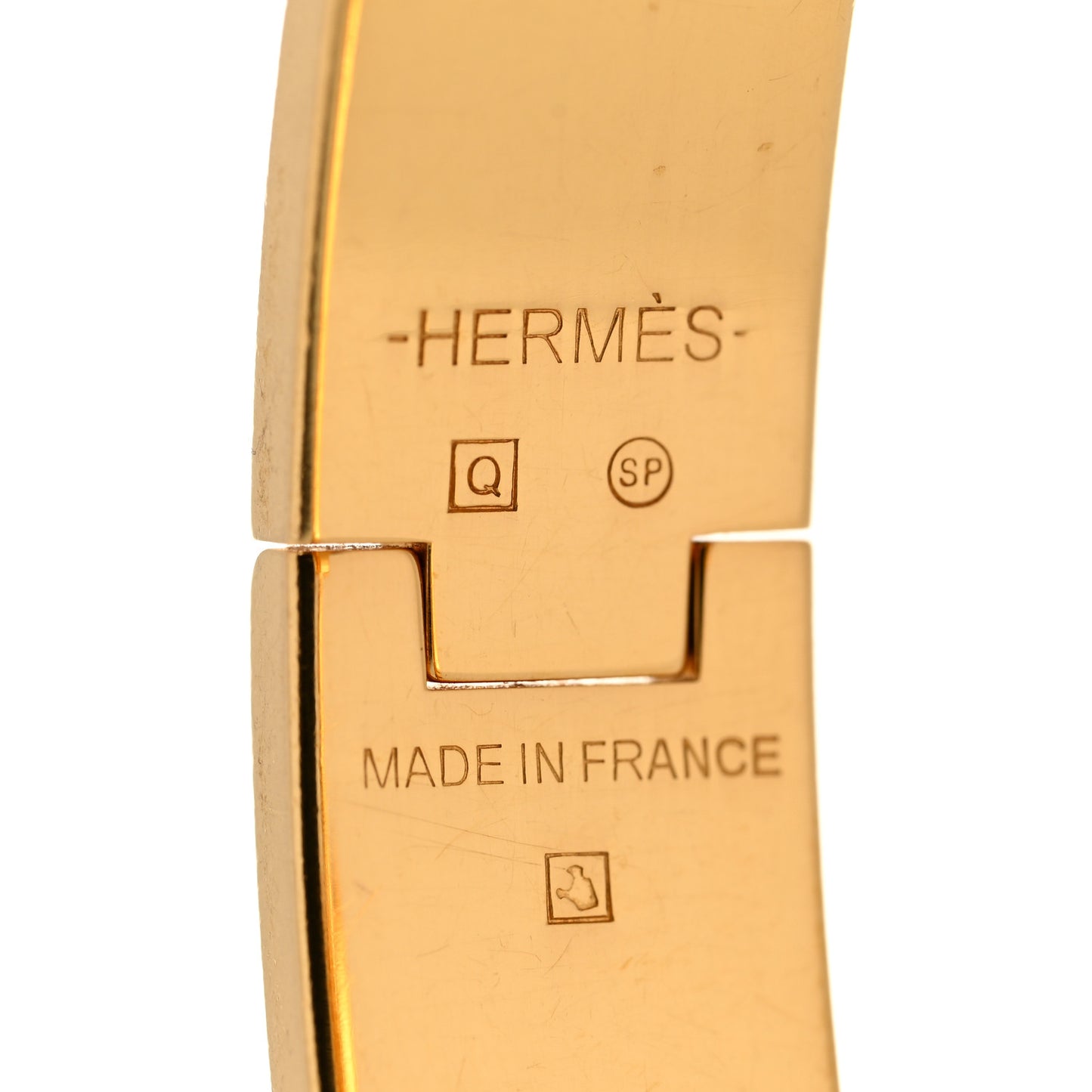 Enamel Narrow Clic Clac H Bracelet GM Black