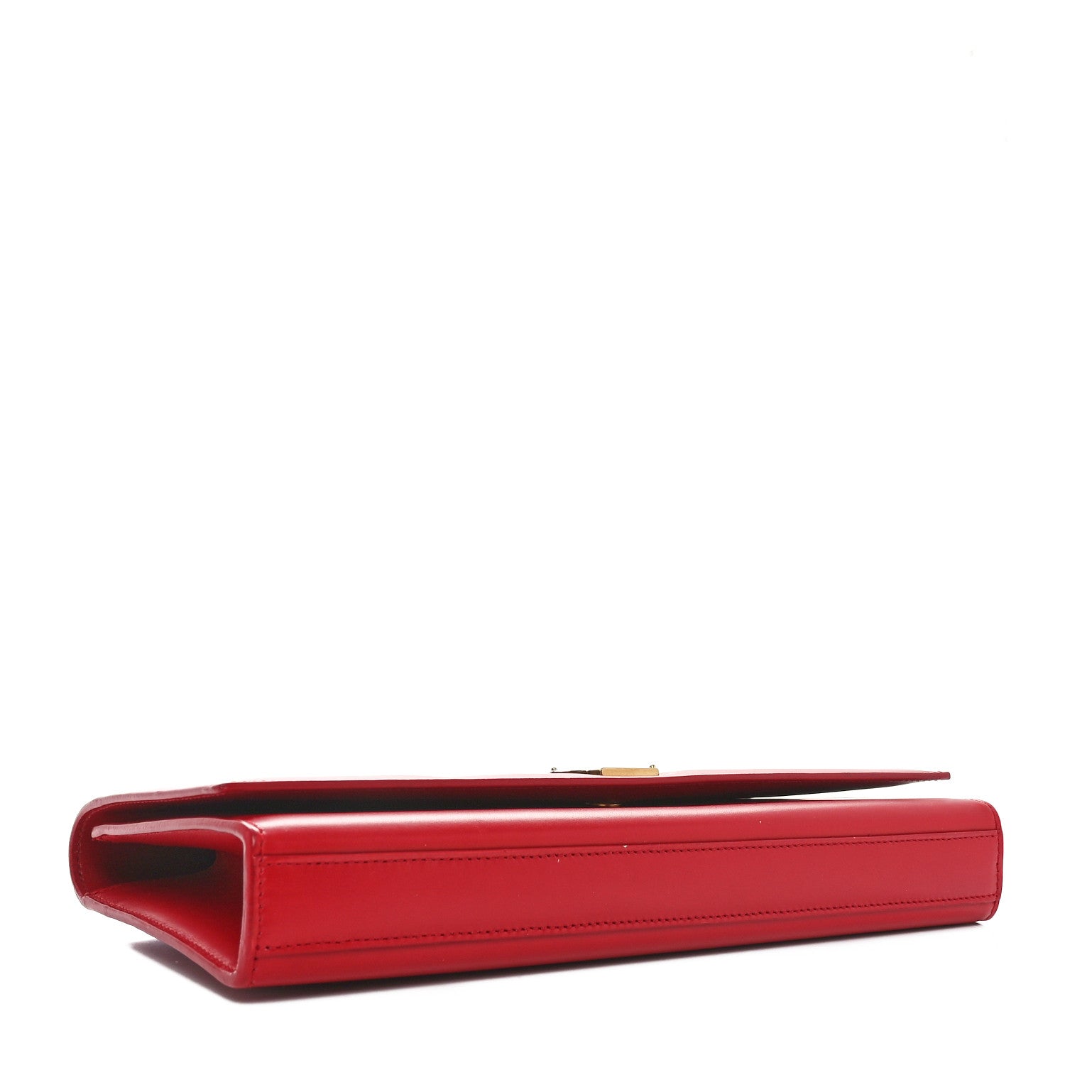 Saint Laurent Calfskin Monogram Cassandre Clutch Rouge Orient 4 of 9