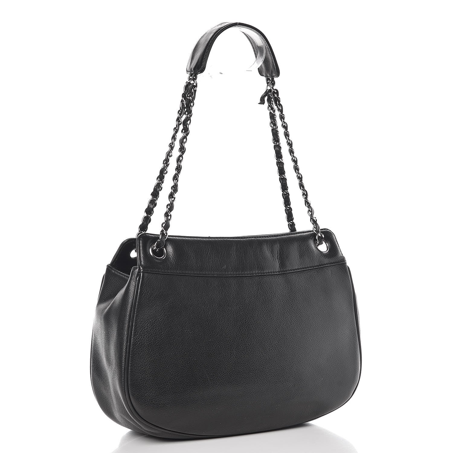 Chanel Calfskin Mademoiselle Shoulder Bag Black 3 of 20