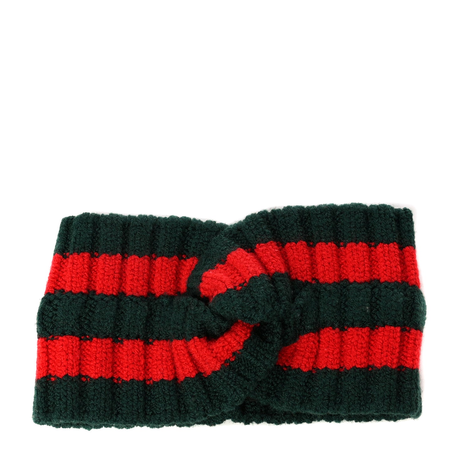 Wool Web Headband M Green Red