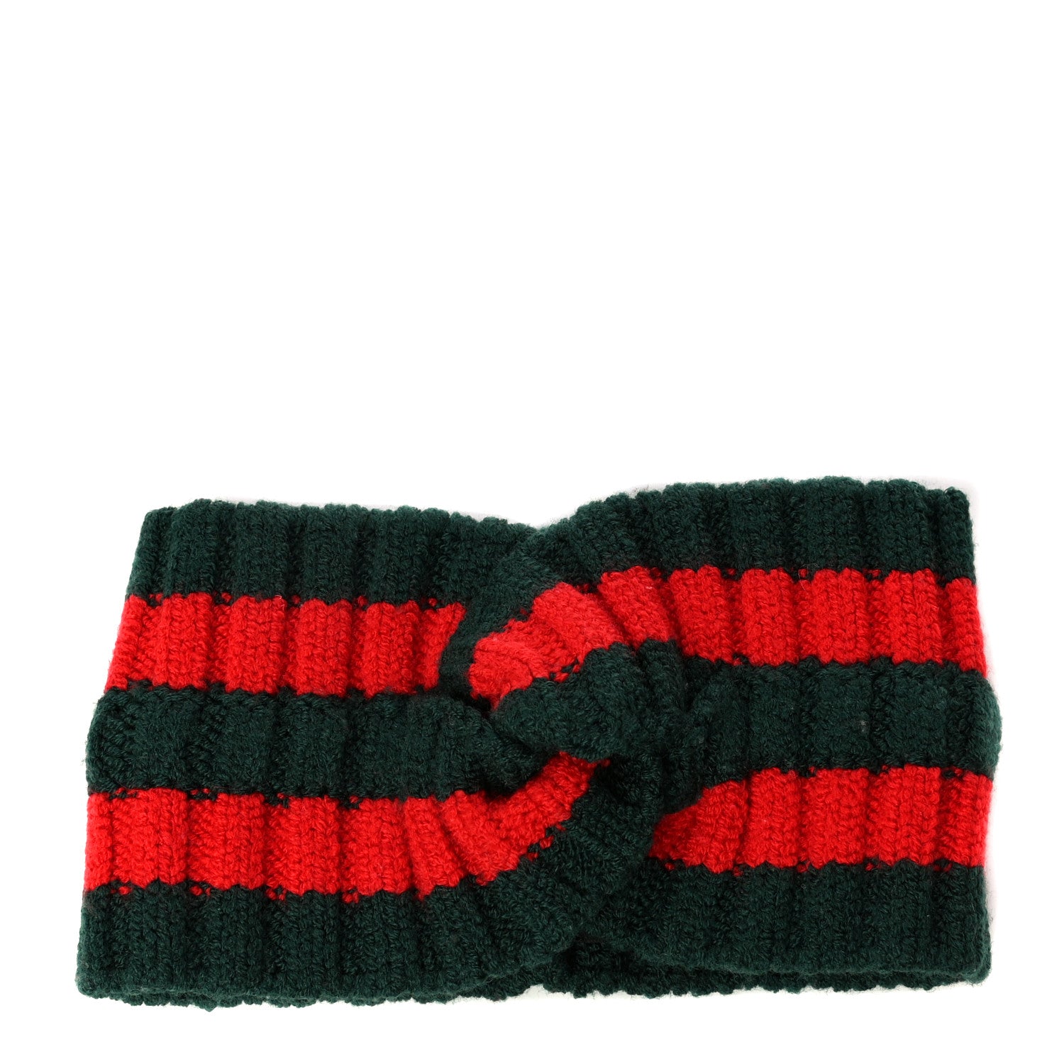 Gucci Wool Web Headband M Green Red 2 of 6