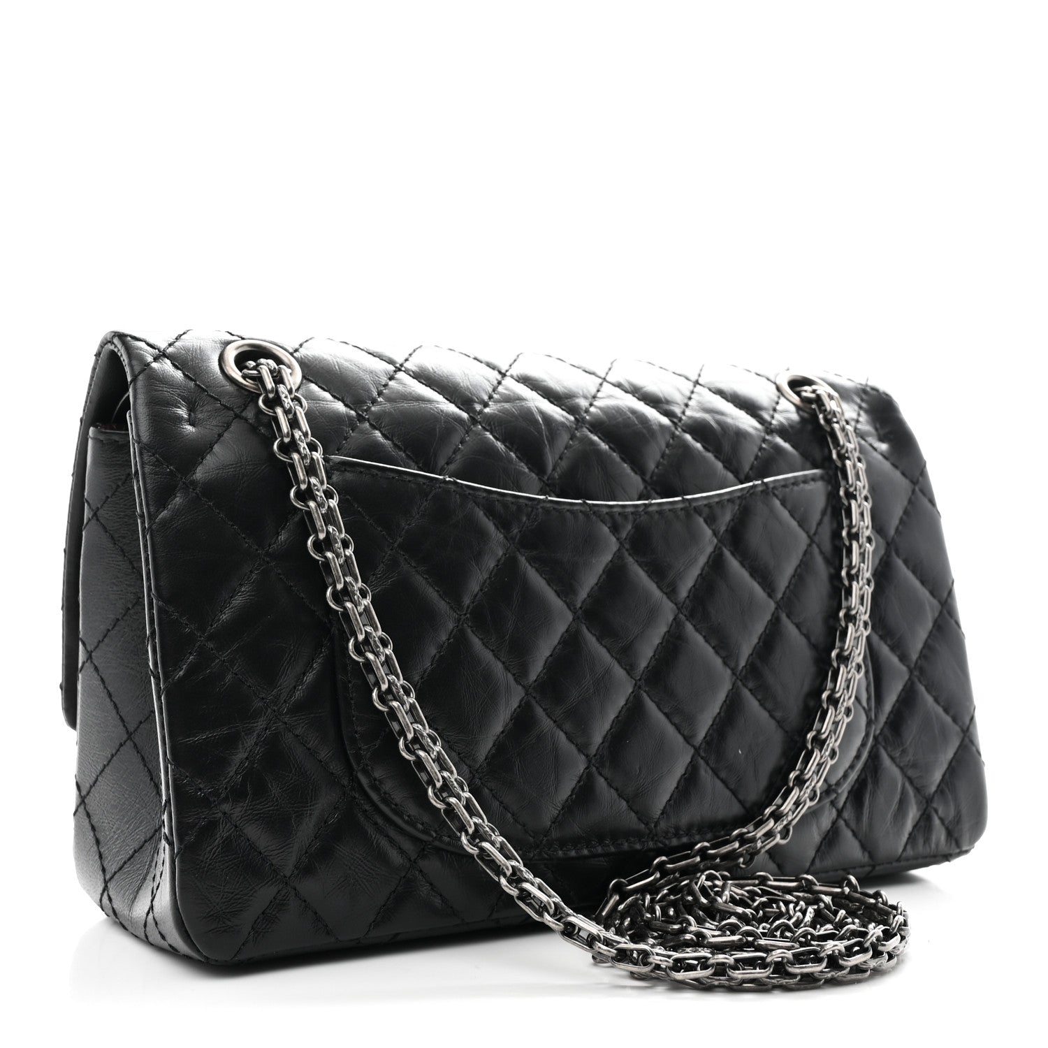 Chanel Aged Calfskin Quilted 2.55 Reissue 225 Flap Black 3 of 10