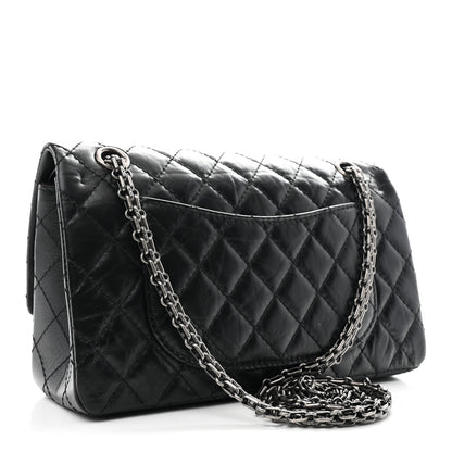 Chanel Aged Calfskin Quilted 2.55 Reissue 225 Flap Black 3 of 10