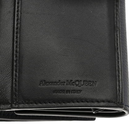 Alexander McQueen Calfskin Skull Continental Wallet Navy 7 of 8