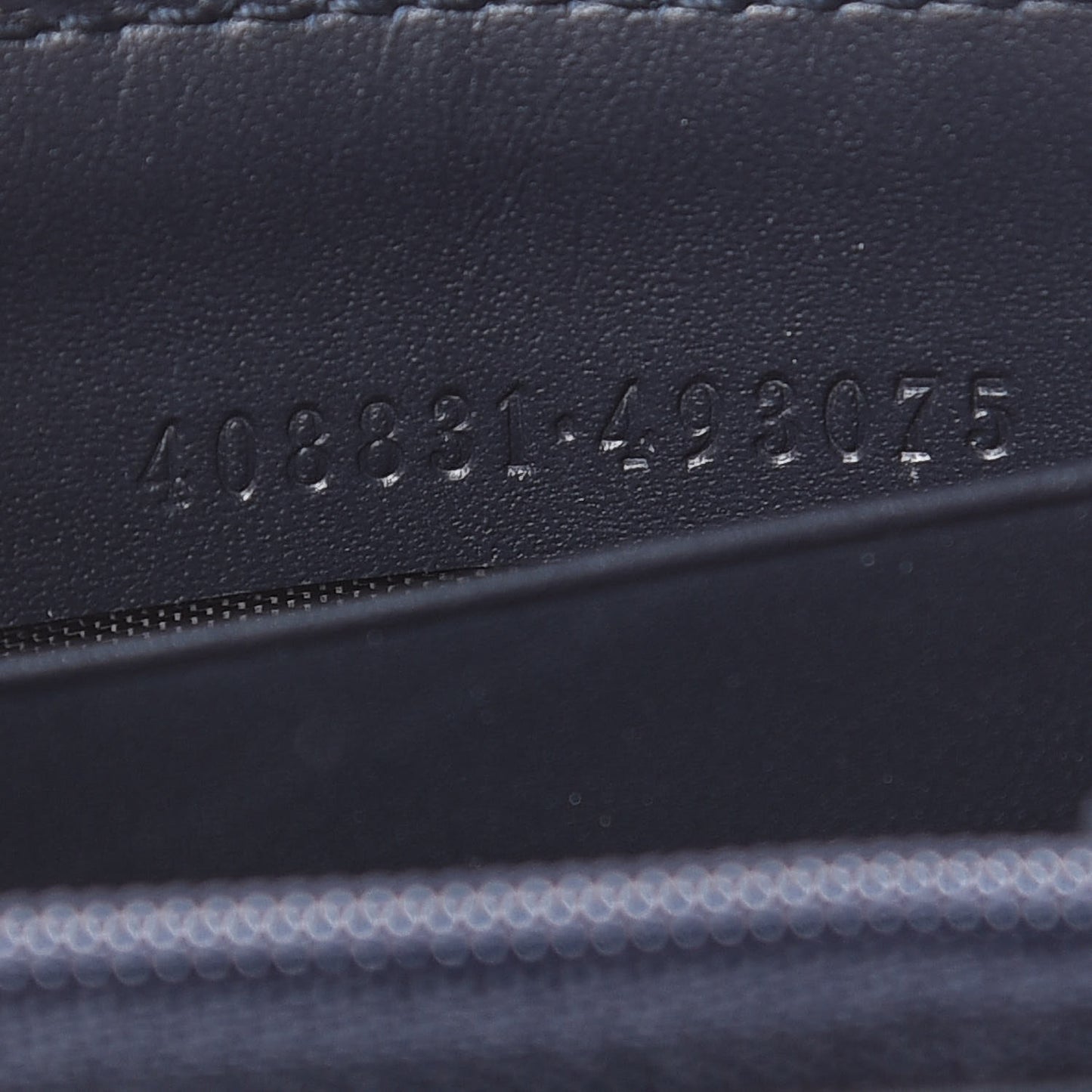 GG Supreme Monogram Web Zip Around Wallet Beige Blue
