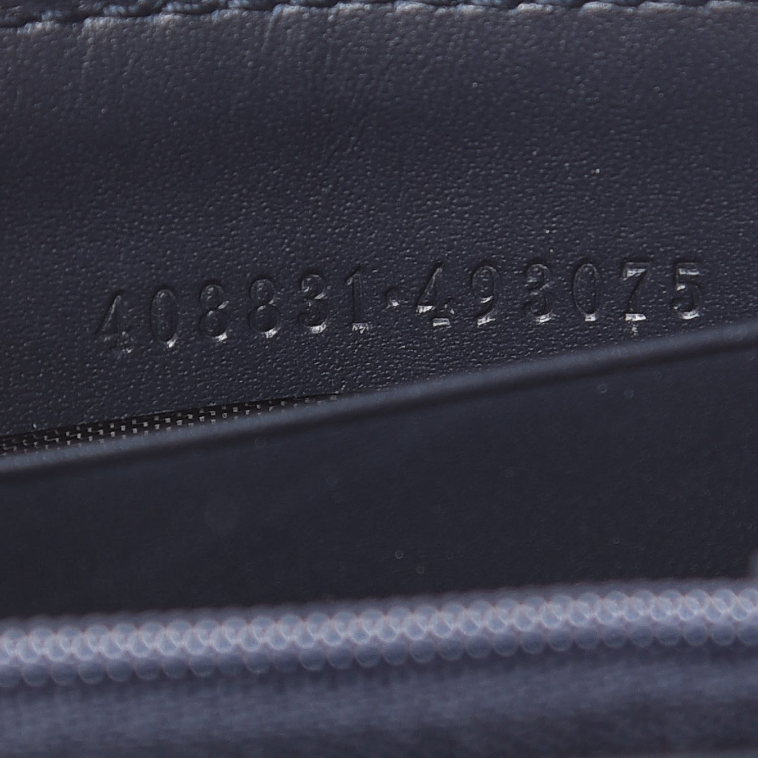 Gucci GG Supreme Monogram Web Zip Around Wallet Beige Blue 7 of 8