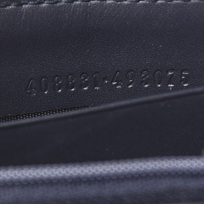 Gucci GG Supreme Monogram Web Zip Around Wallet Beige Blue 7 of 8