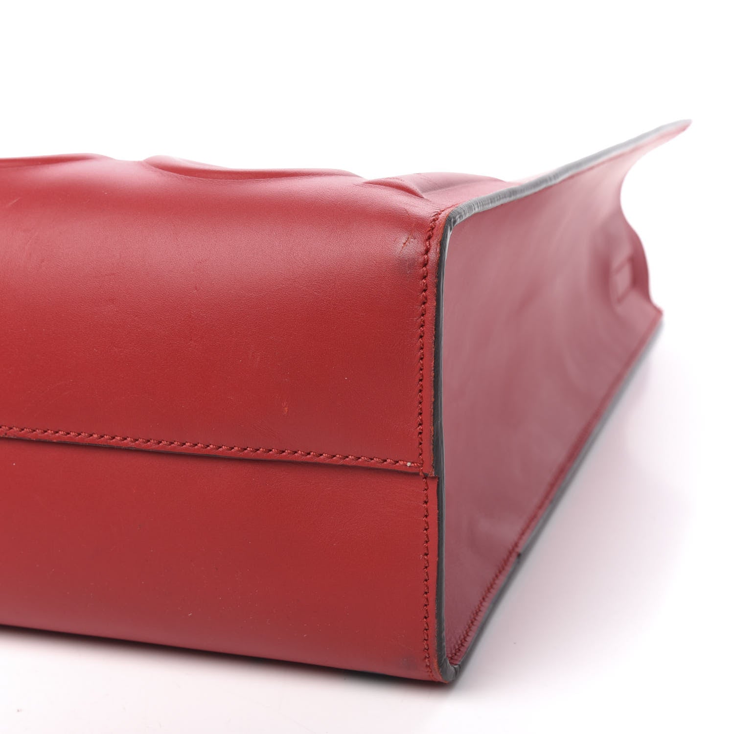 Gucci Calfskin GucciGhost Real Medium XL Tote Hibiscus Red 7 of 10
