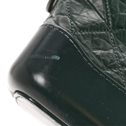 Chanel Aged Calfskin Quilted Small Gabrielle Hobo Dark Green 27 of 29