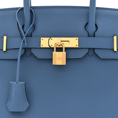Hermes Epsom Birkin 30 Bleu Agate 8 of 10