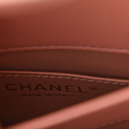 Chanel Calfskin Quilted Small Top Handle Flap Blush 5 of 9