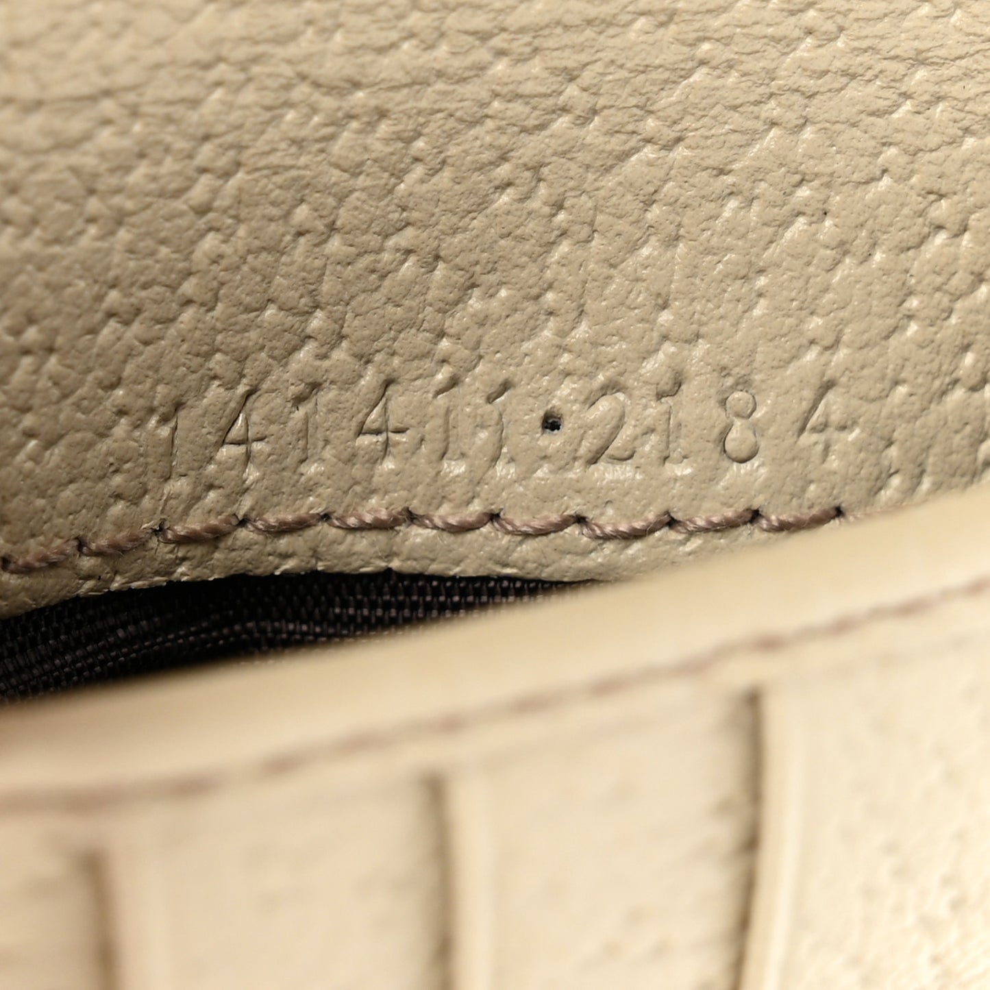 Calfskin Abbey Compact Wallet Off White